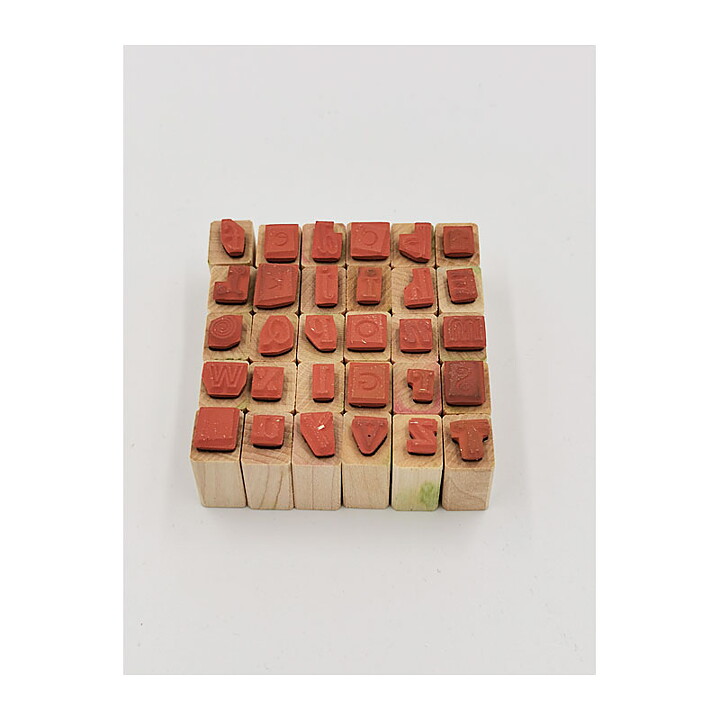 Hero Arts Rubber Stamps Second Hand - Mixed Alphabet Letters 