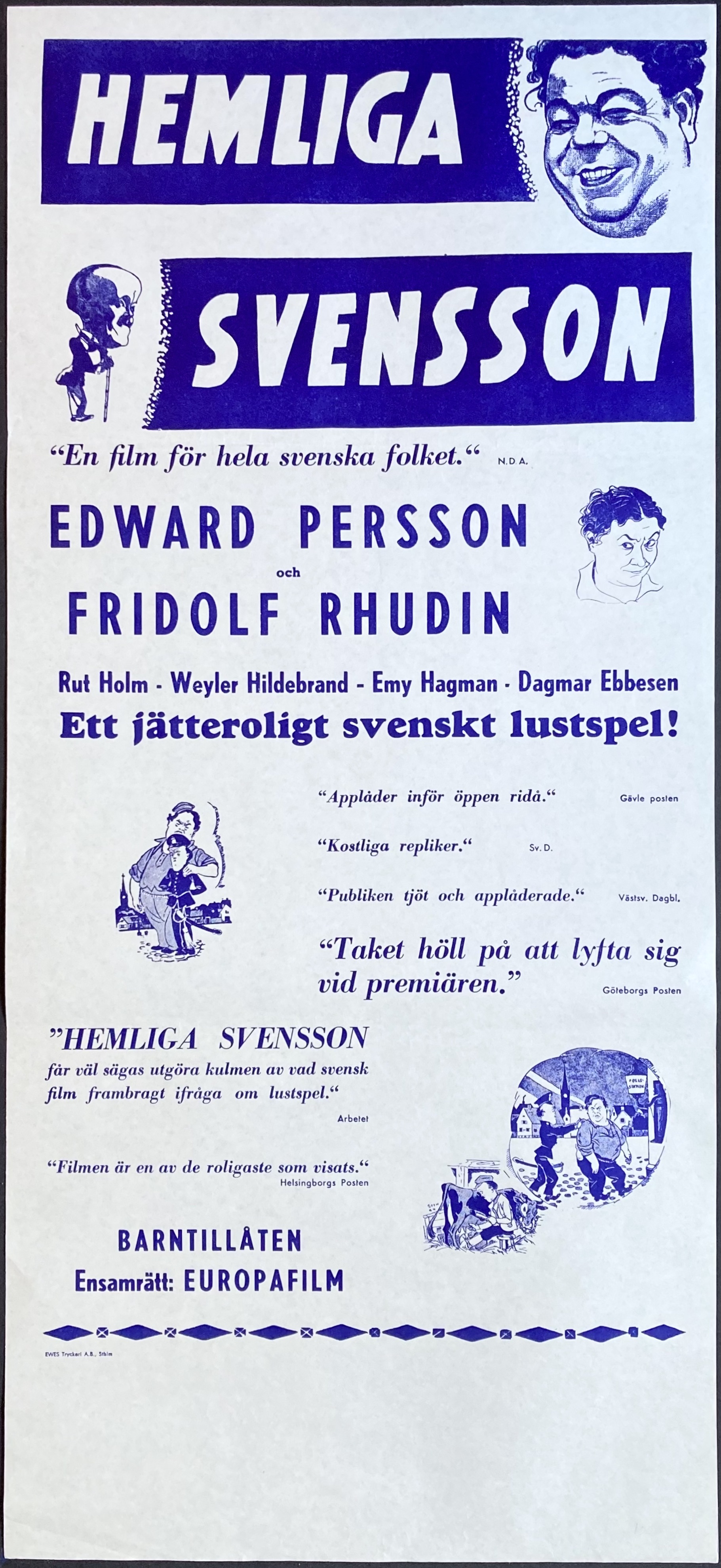 HEMLIGA SVENSSON (1933)