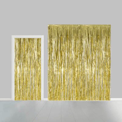 Draperi Metallic Guld 