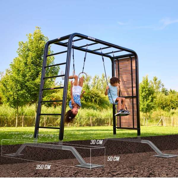 BERG Playbase lekställning/utegym 285x100x245(bxdxh) - 6