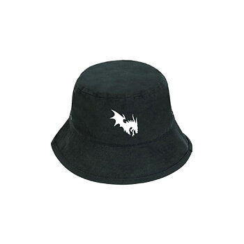 NärCon White Dragon Bucket Hat Black