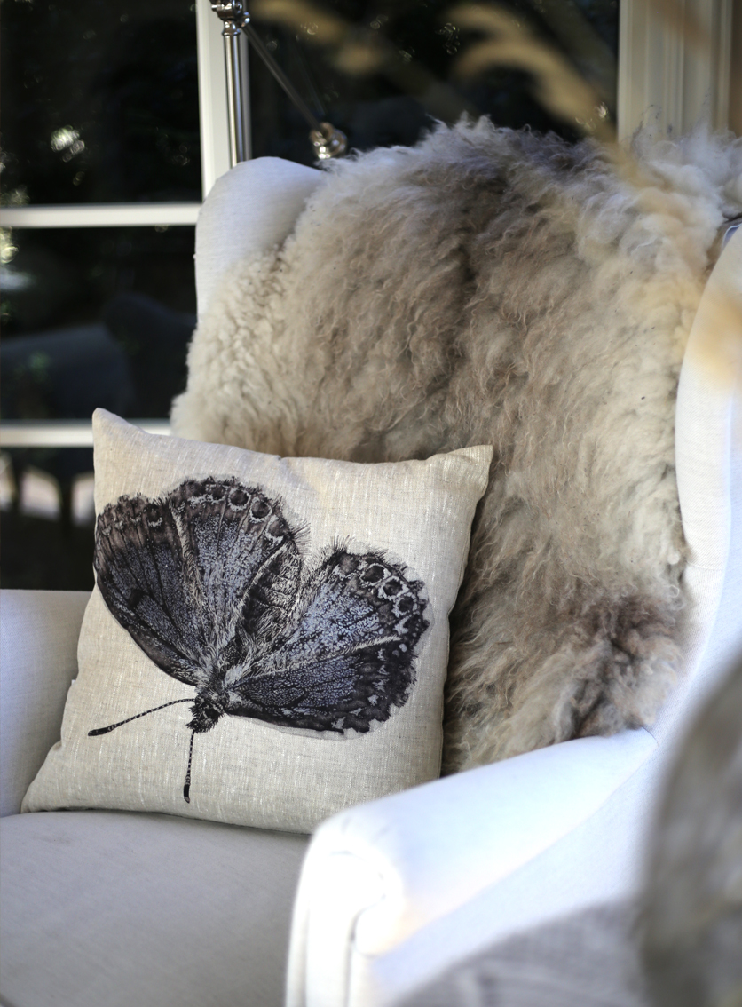 2-PIECE CUSHION DAISIES/BUTTERFLY - 5