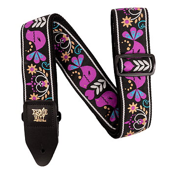 Ernie Ball EB-5331 Purple Bird Lupin Jacquard Guitar Strap