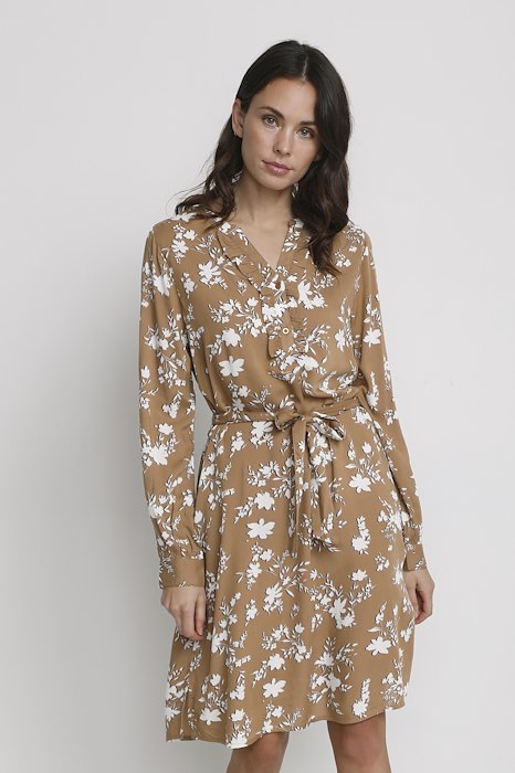 KAvibe Dress Sand White Flower Kaffe - 2