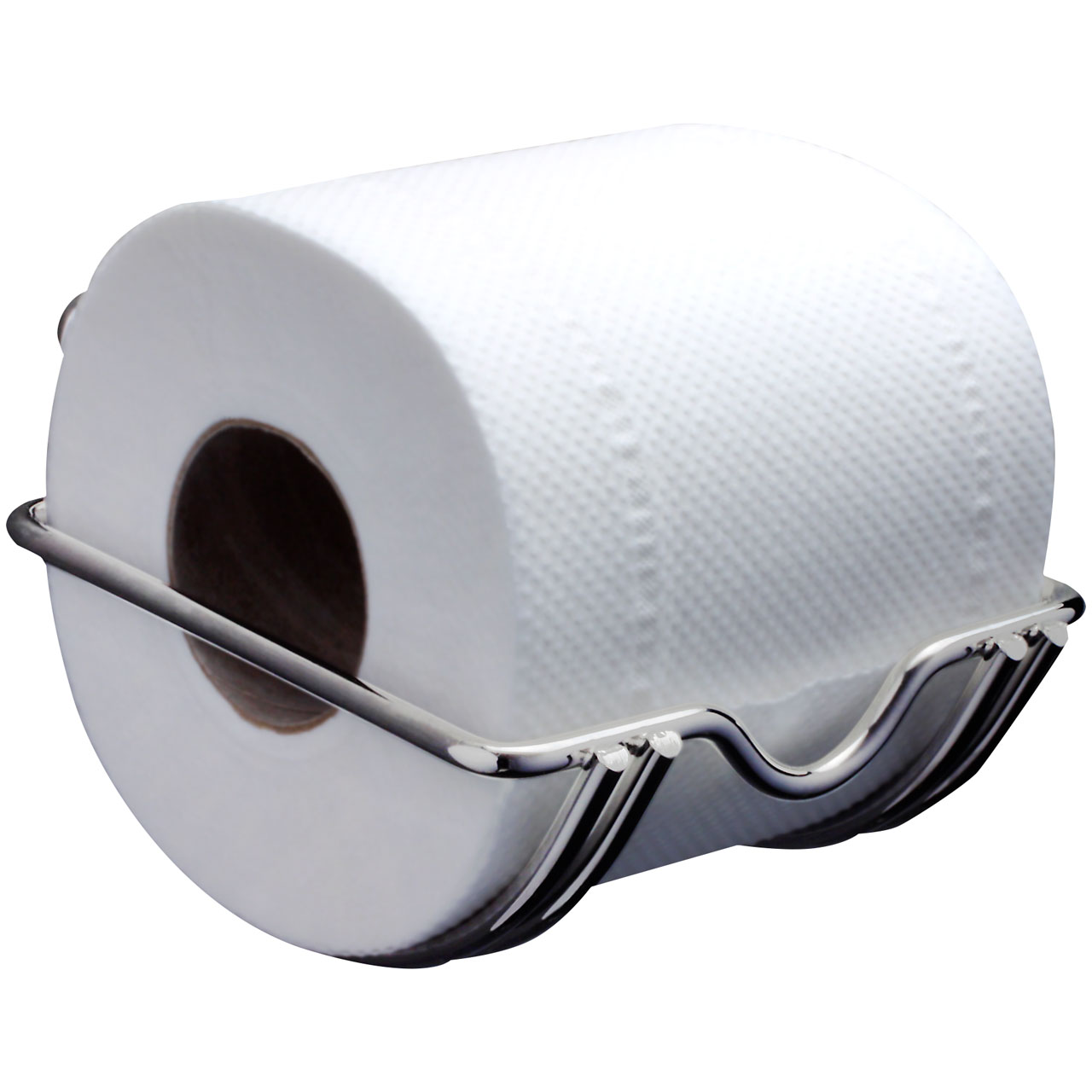 Black Wire Toilet Roll Holder and Store