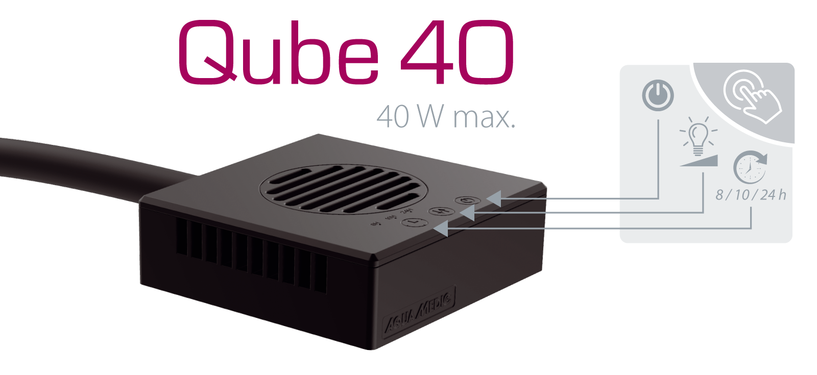 Aqua Medic Qube 40  LED-Spot light - 3