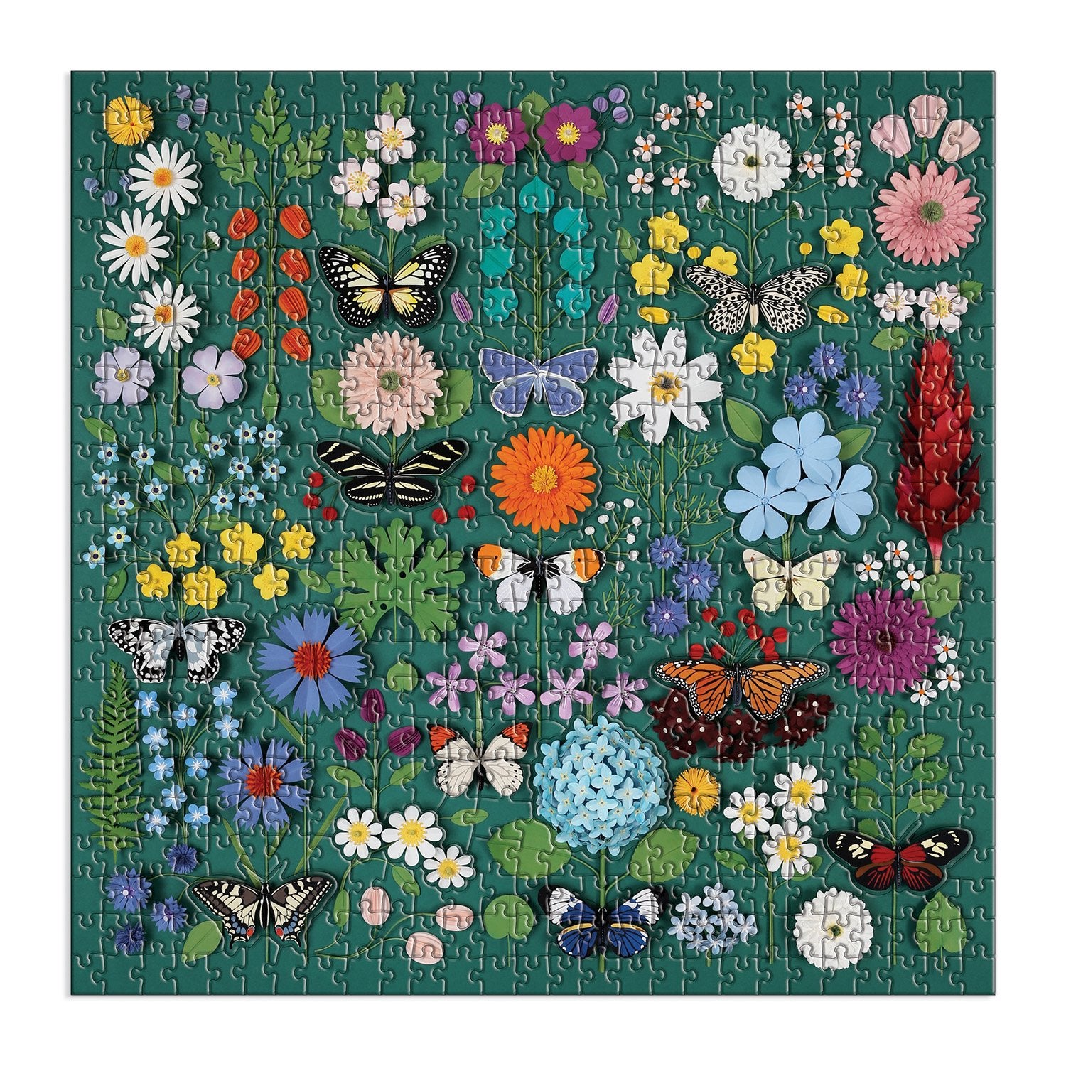 Butterfly Botanica, 500 Piece Puzzle with Shaped Pieces - 2