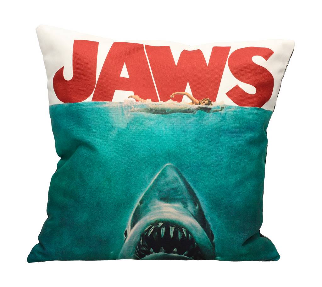 Jaws: Poster Collage Square Cushion