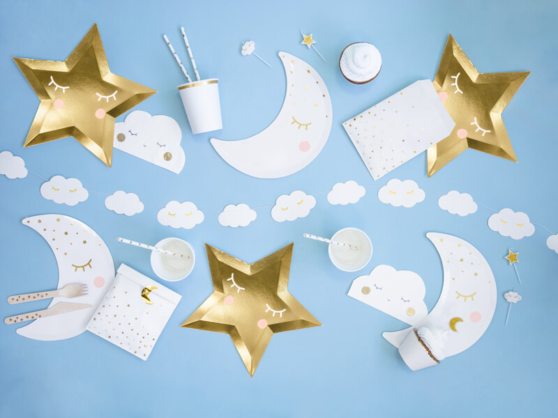 Servetter Moln - Guld 20-pack - 4