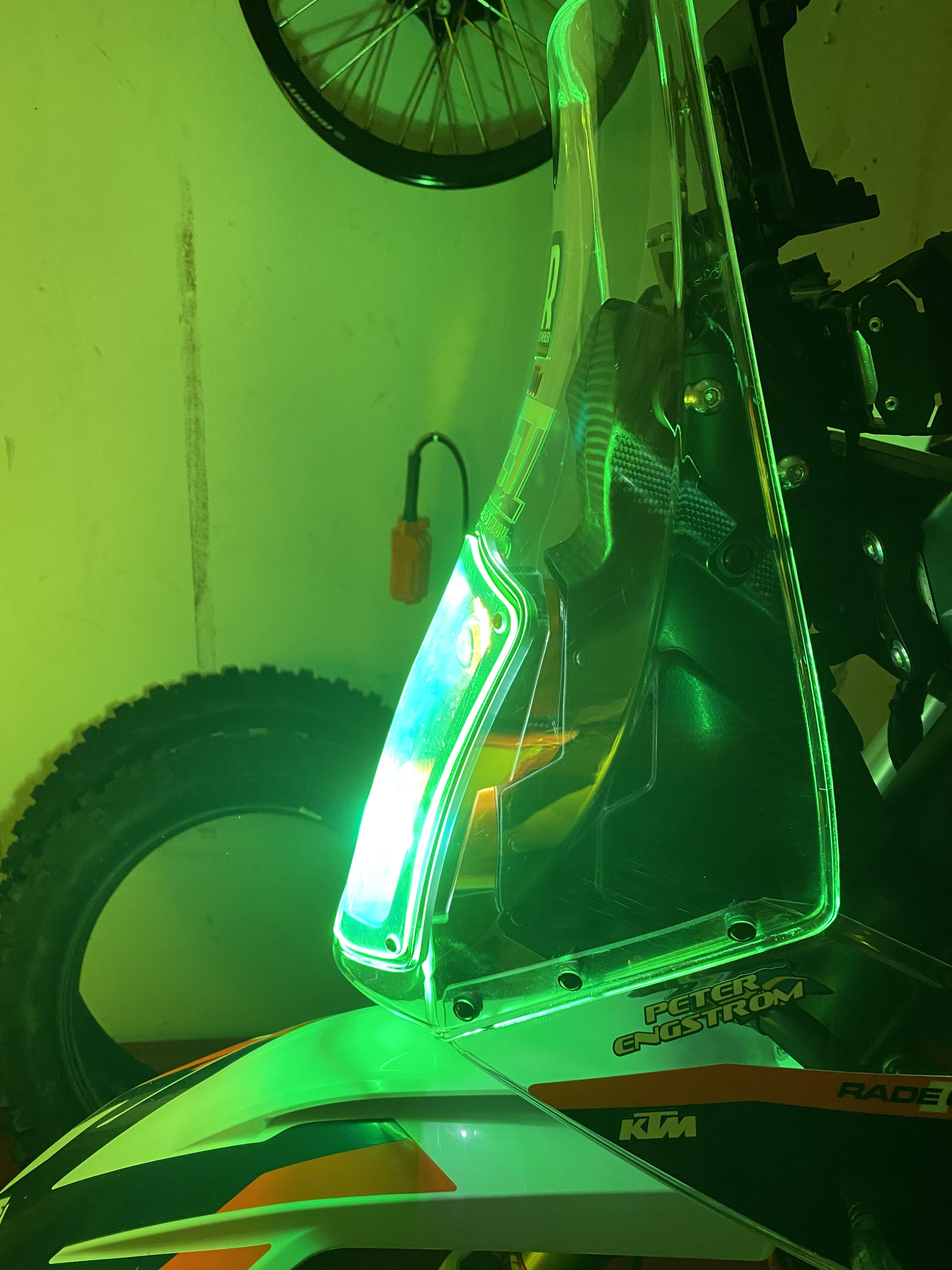Gult glas till Rade Garage Tower kit för KTM 790/890 - 2
