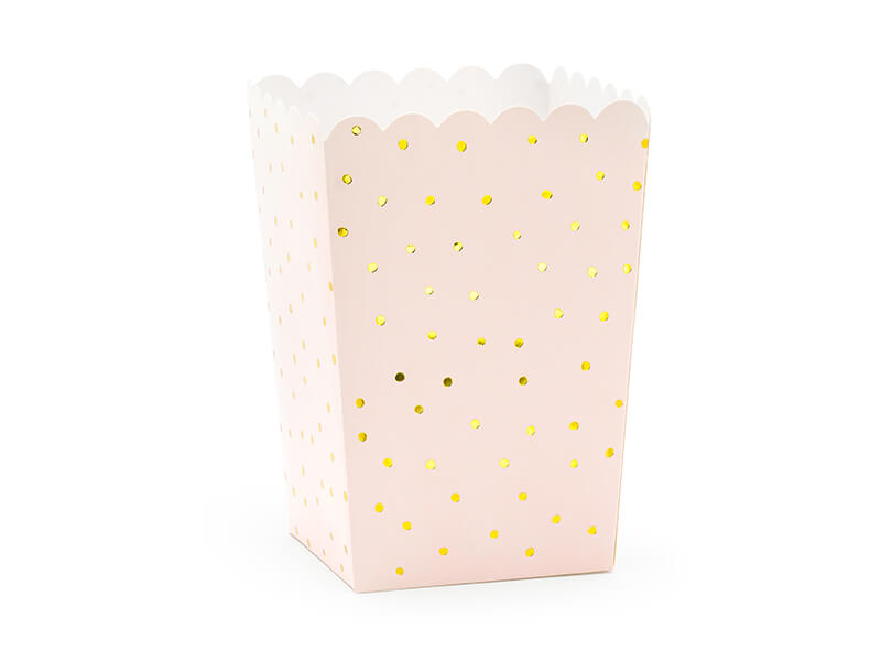 Popcornboxar Ljusrosa 6-pack