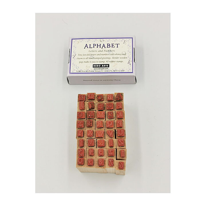 Hero Arts Rubber Stamps Second Hand - Alphabet Printer's Type 