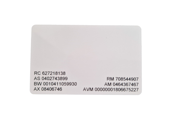RFID-kort med systemnummer (EM/Mifare)