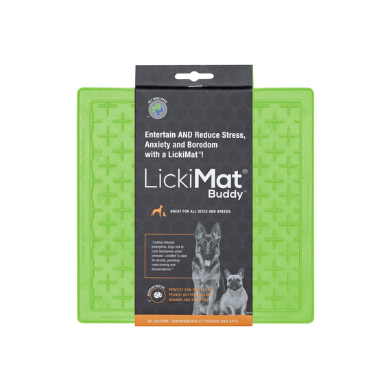 LickiMat Buddy Slickmatta Grön 20x20 cm
