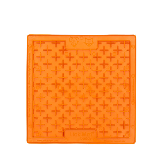 LickiMat Buddy Slickmatta Orange 20x20 cm - 2
