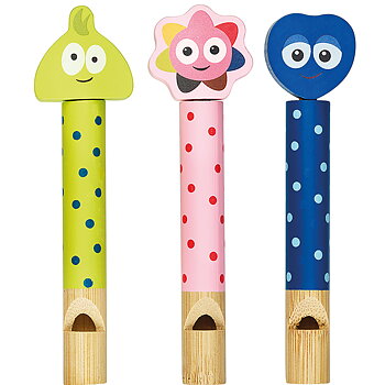 BABBLARNA Visselpipor Bambu 3-pack - Dadda,Diddi, Doddo
