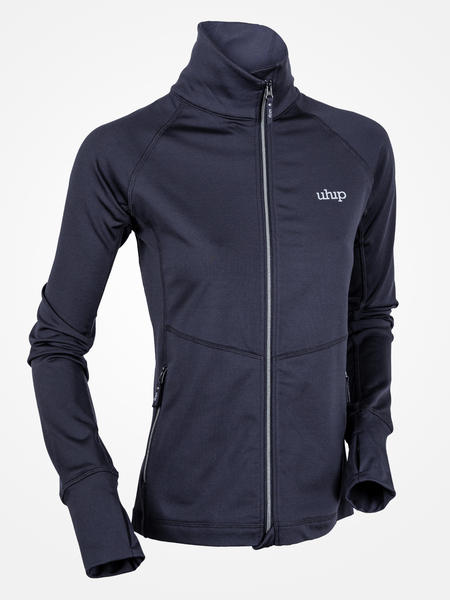 Uhip Midlayer Stretch Full Zip - Nine iron grey