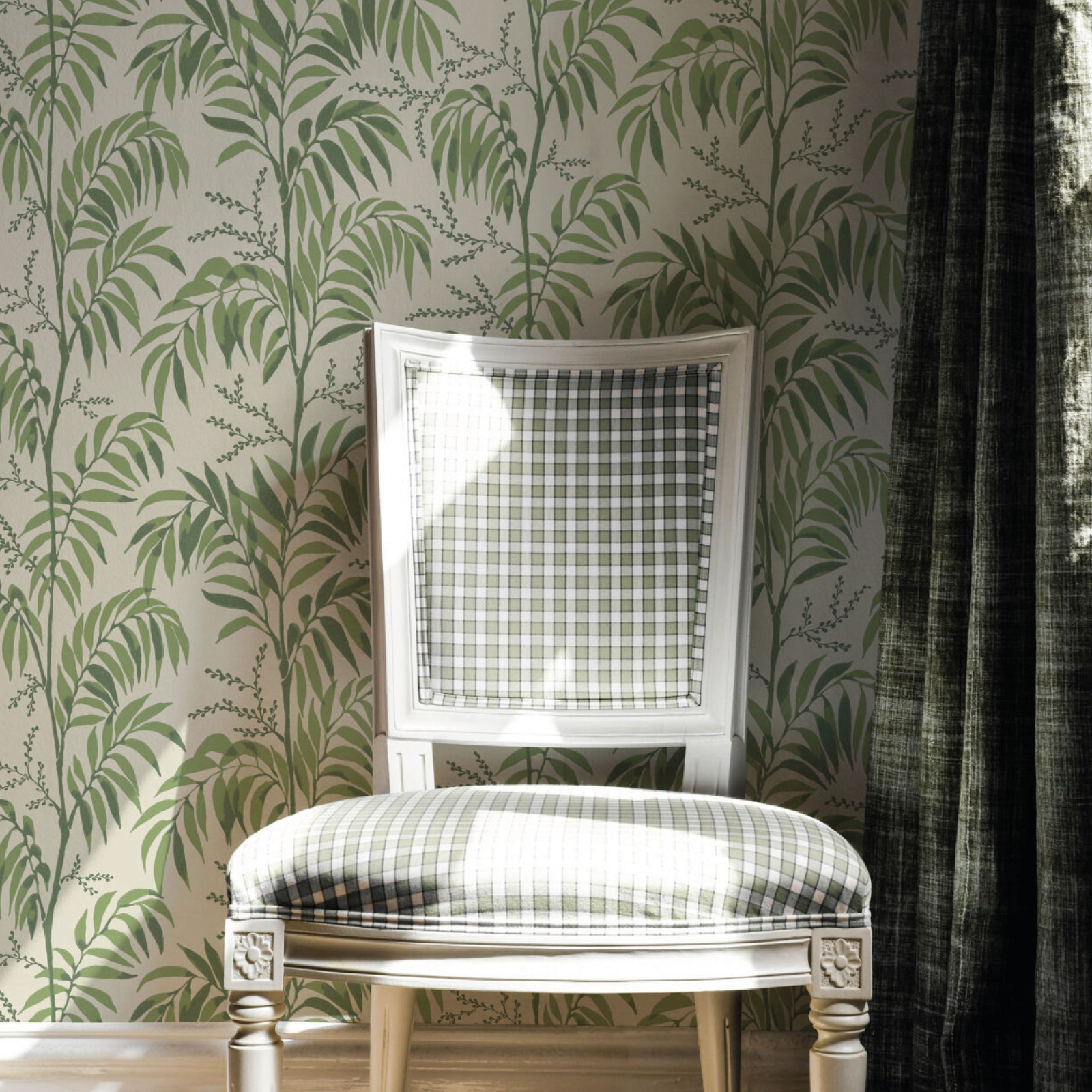 TAPET CASABLANCA AFTERNOON, Palm Green