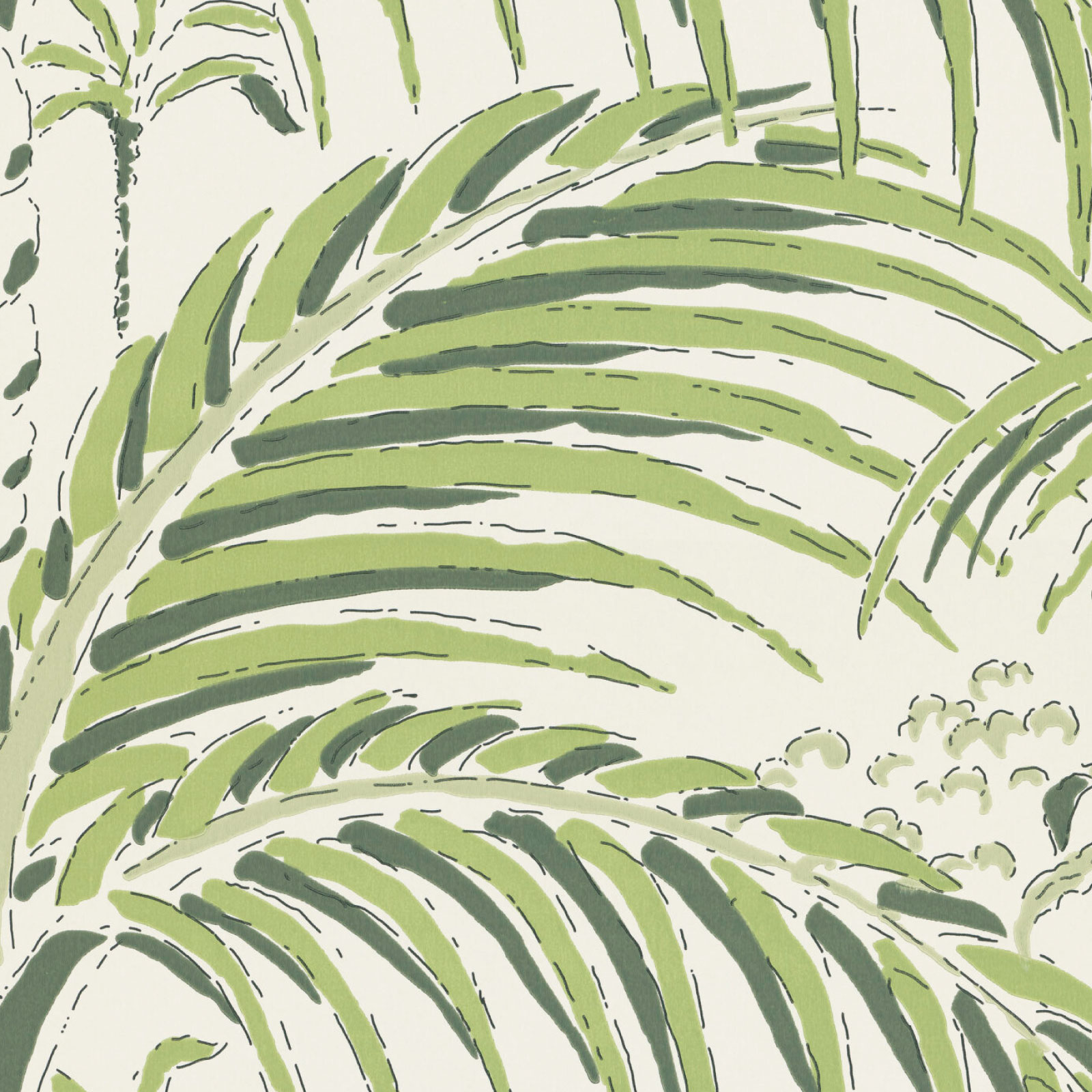 TAPET PALM HOUSE, Morning Green