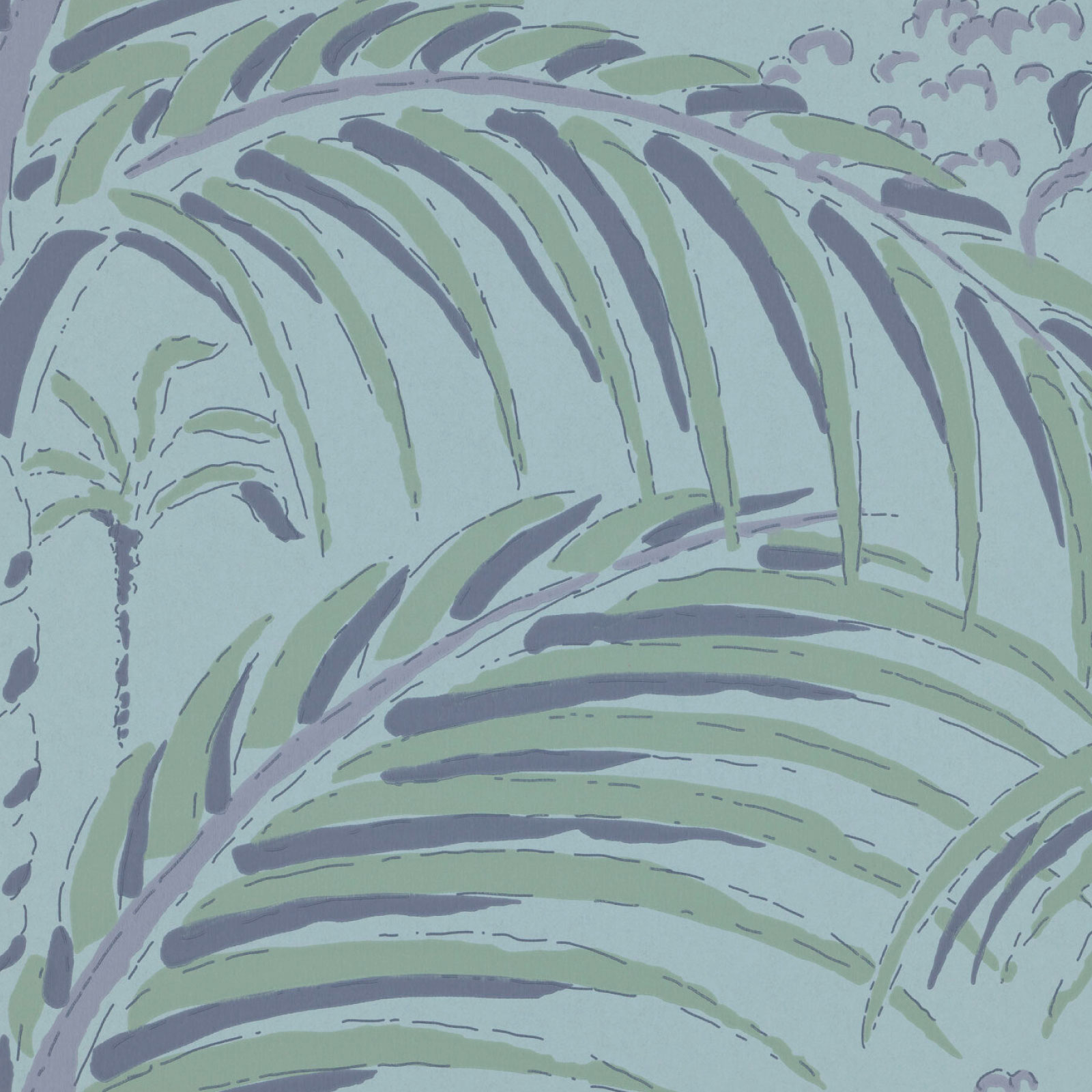 TAPET PALM HOUSE, Evening Blue