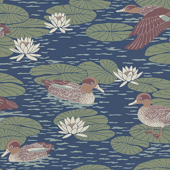 TAPET DUCK POND, Deep Blue