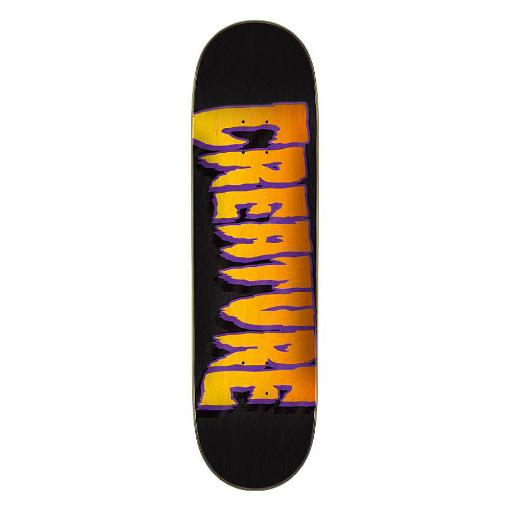 Creature Skateboard Logo Outline Stumps Black 8.51