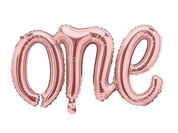 Folieballong | "one" | Rosé - 1