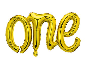 Folieballong | "one" | Guld