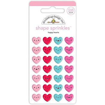   Doodlebug - Shape sprinkles - Happy Hearts