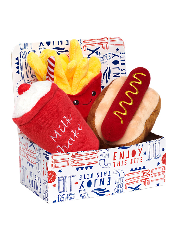 Urban Pup Hundleksak Varmkorv Meal Deal Box 3-Pack