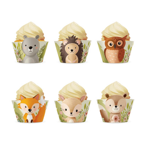 Cupcake wrappers Skogsvänner