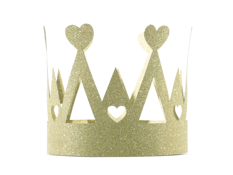 Krona Glitter Guld
