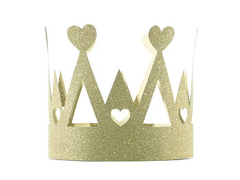 Krona Glitter Guld