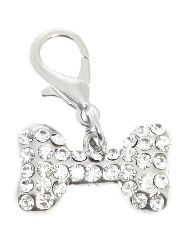 Urban Pup Swarovski Hundben Vit Hund Berlock