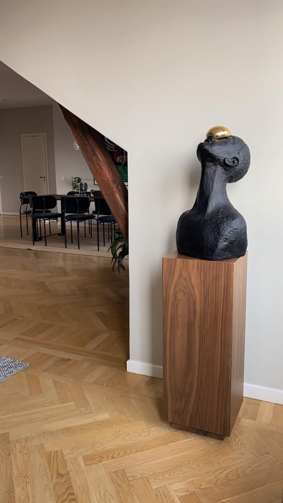 Piedestal valnöt 100 cm - 8
