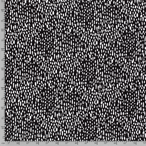 VISCOSE JERSEY -  SPOTS BLACK - 4