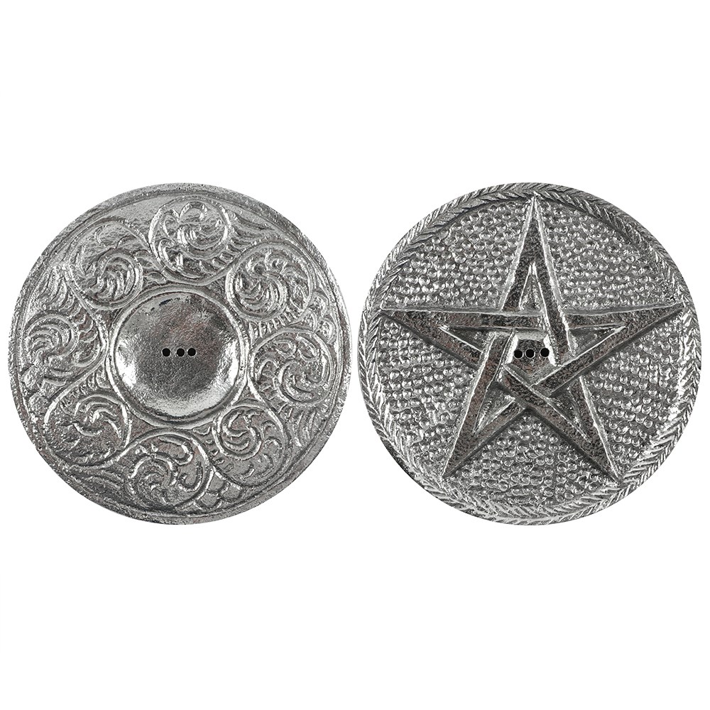 Silver Pentagram Rökelse Hållare  - 2