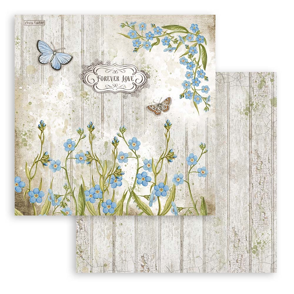 Stamperia Paper Pad 12X12 -  Romantic Garden house  - 6