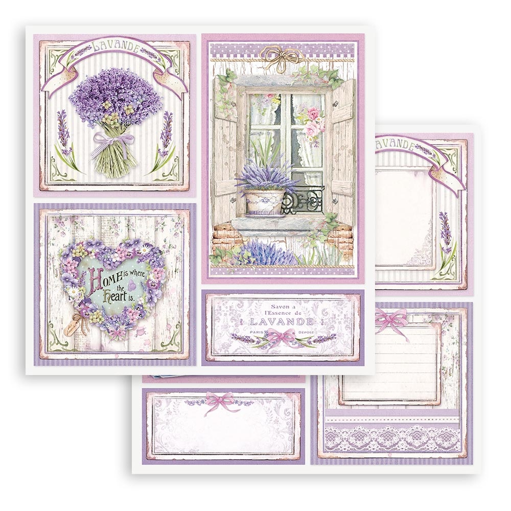 Stamperia Paper Pad 12X12 - Provence - 8