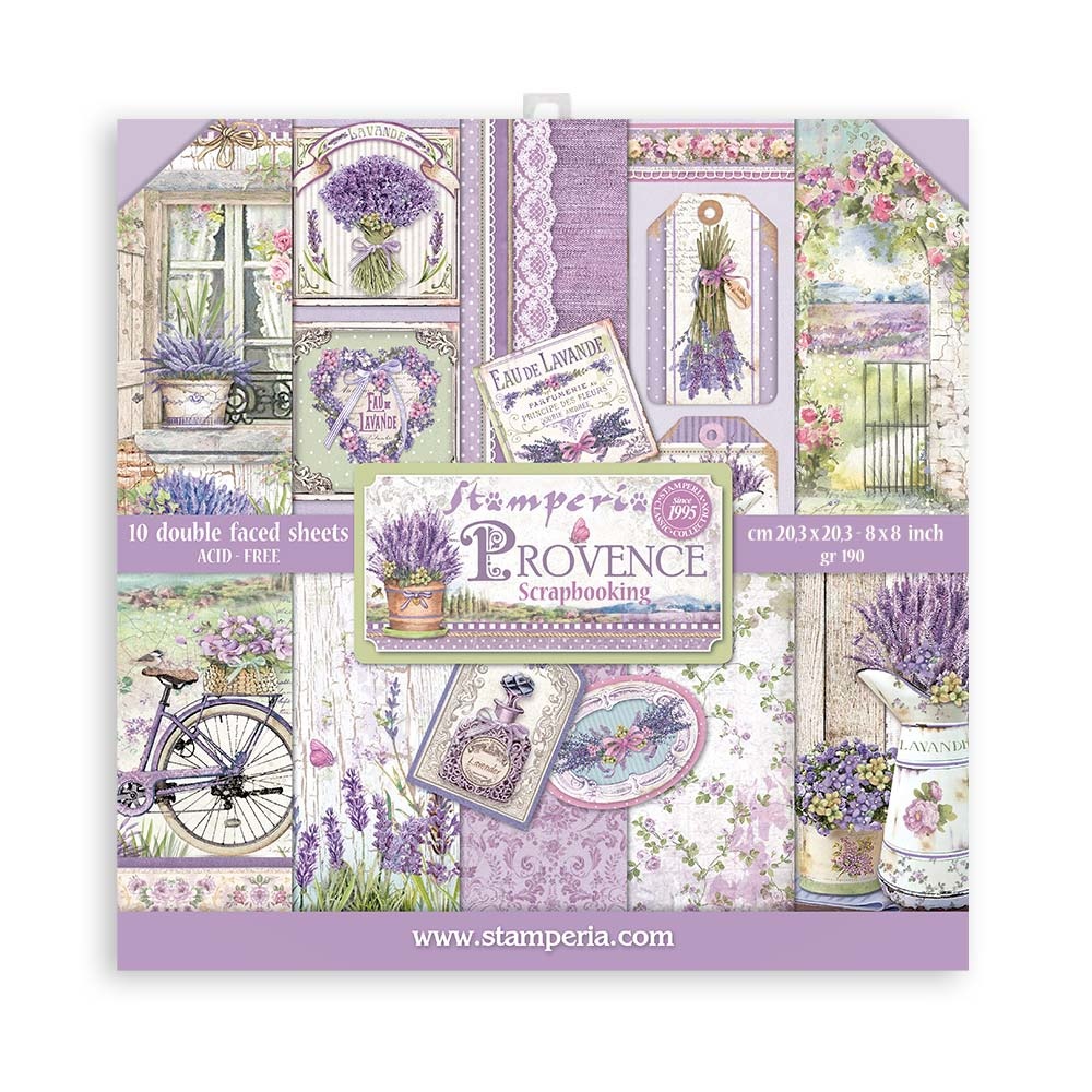 Stamperia Paper Pad 8X8 - Provence