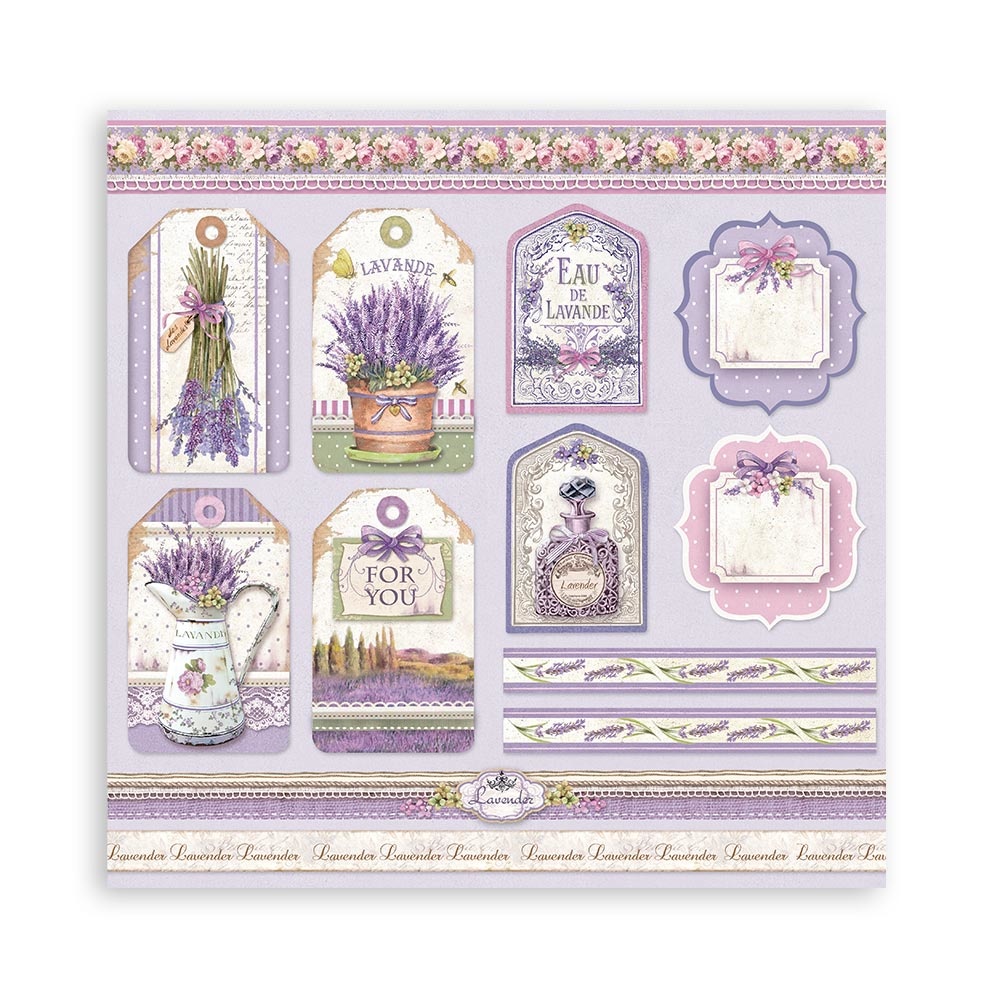 Stamperia Paper Pad 8X8 - Provence - 2
