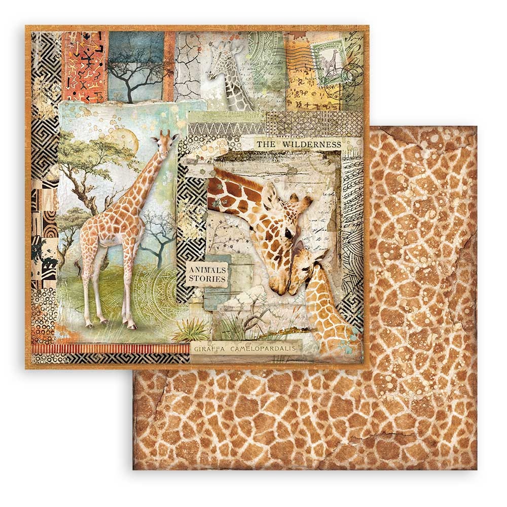 Stamperia Paper Pad 6x6 - Savana  - 3