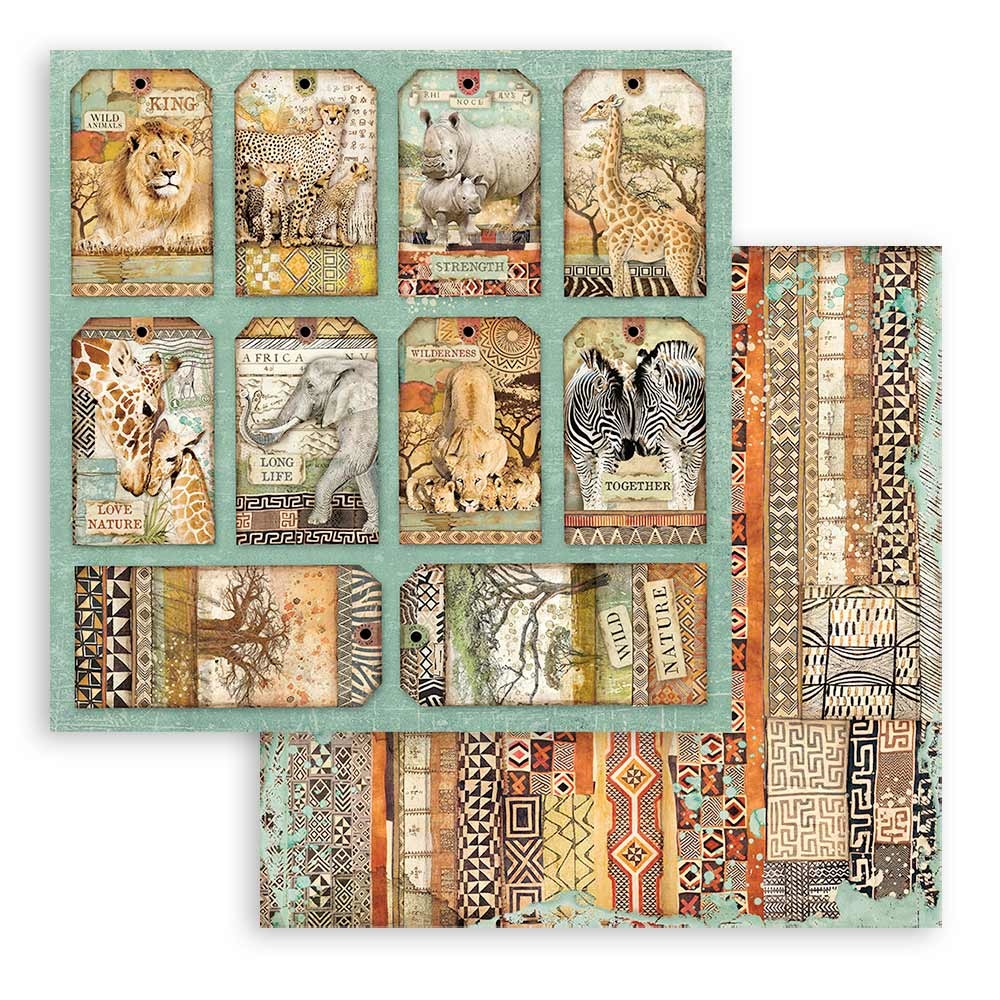 Stamperia Paper Pad 6x6 - Savana  - 8