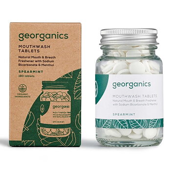 Munsköljningstabletter Grönmynta 180st, Georganics