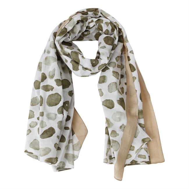 Scarf Lykke Olive/Beige The Moshi