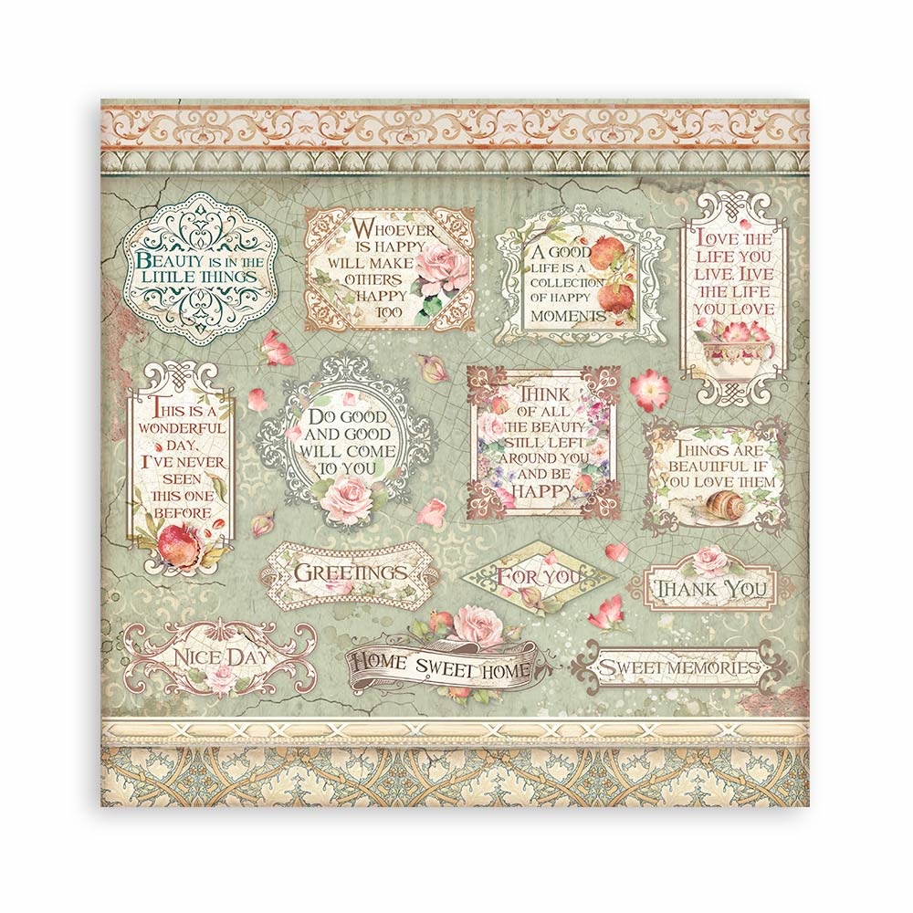 Stamperia Paper Pad 6x6 - Casa Granada - 2
