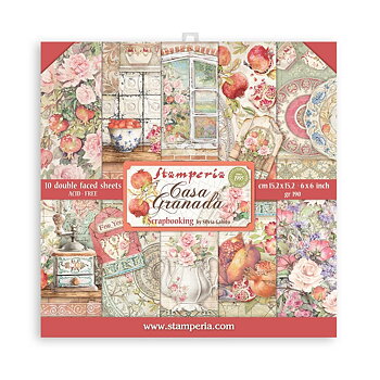 Stamperia Paper Pad 6x6 - Casa Granada
