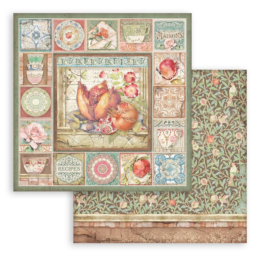 Stamperia Paper Pad 6x6 - Casa Granada - 6