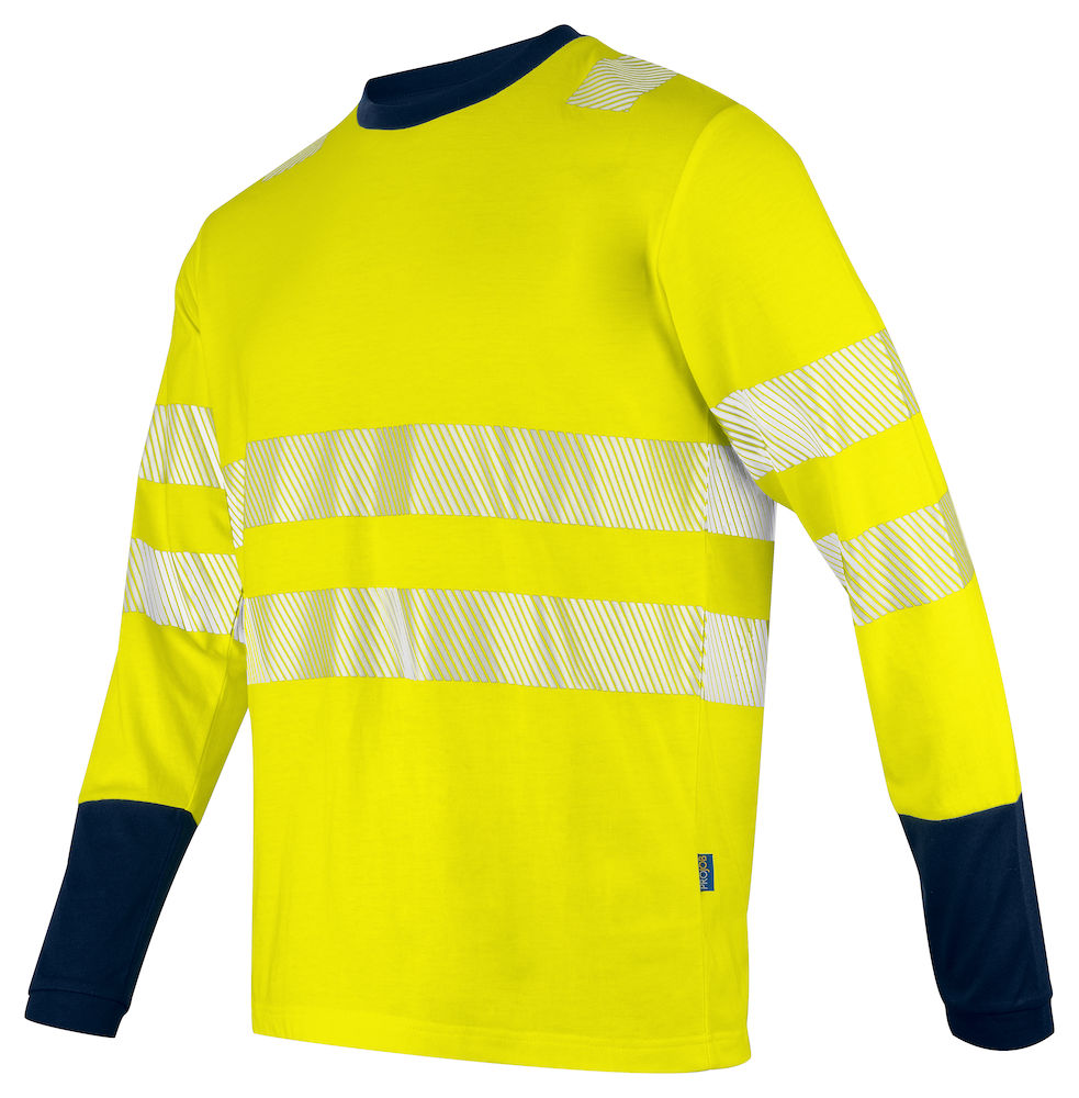Projob 6014 T-SHIRT LÅNGÄRMAD EN ISO 20471 KLASS 3/2 - 2