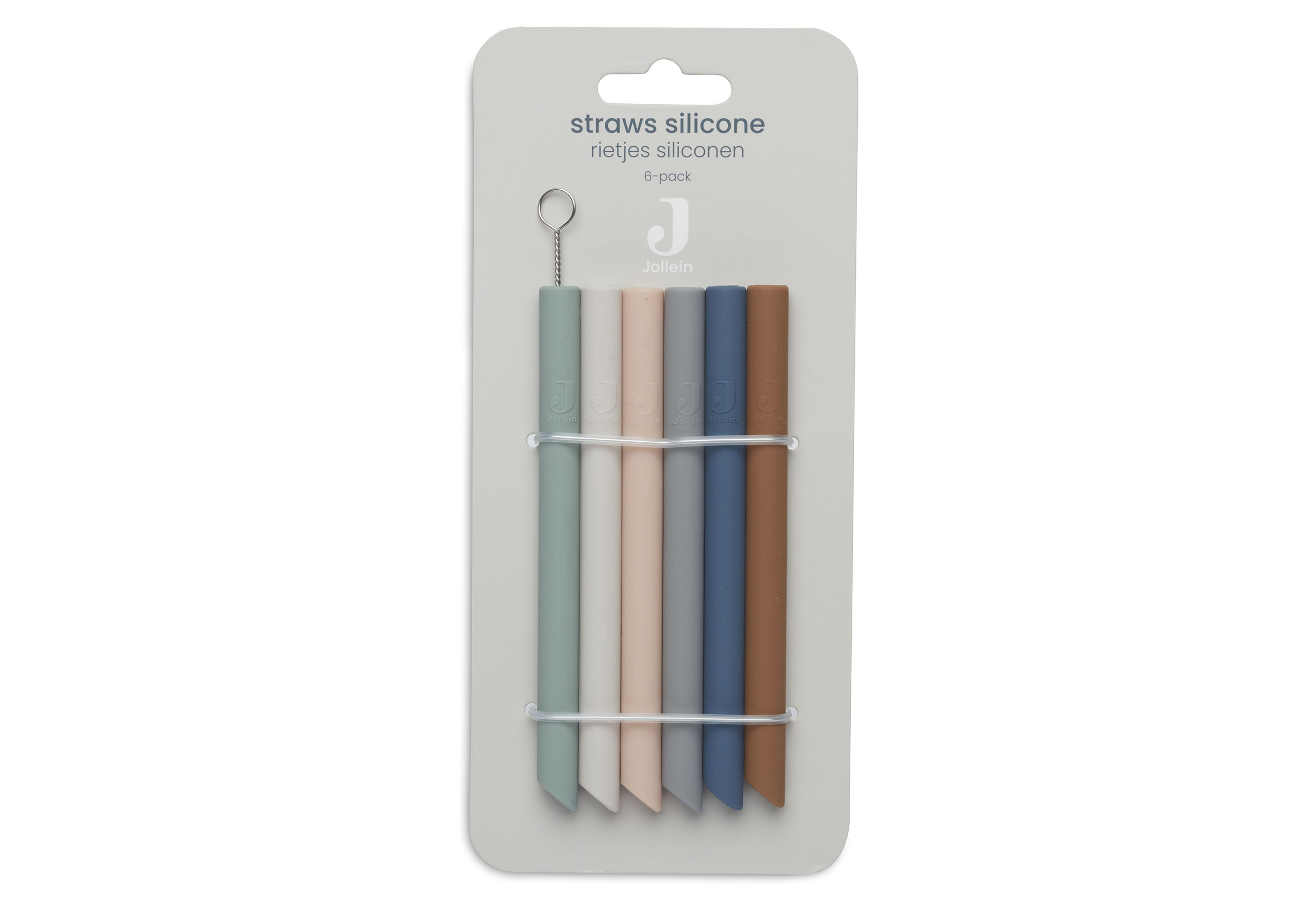 Jollein Sugrör i silikon multicolour (6 pack) - 2